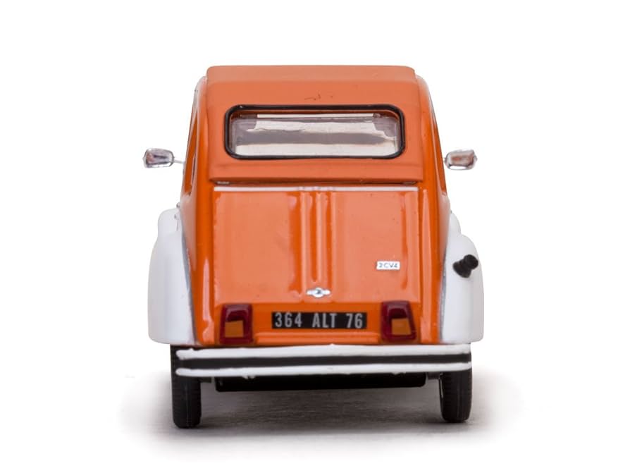 Amazon | Citroen 2 cv4スポット、ダークオレンジ/ホワイト